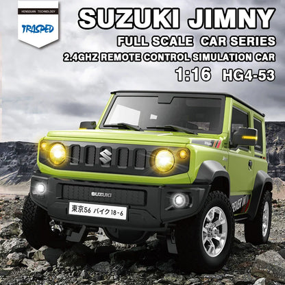 HG4-53 Pro Suzuki Jimny 1/16 Scale RC Car with Light, Sound & Smoke – 2.4G Remote Control Crawler
