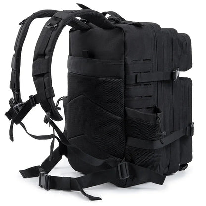 QT&QY 25L/45L Tactical Backpack – Outdoor Survival & Hiking Rucksack for Men & Women, Bug Out Bag with Bottle Holder