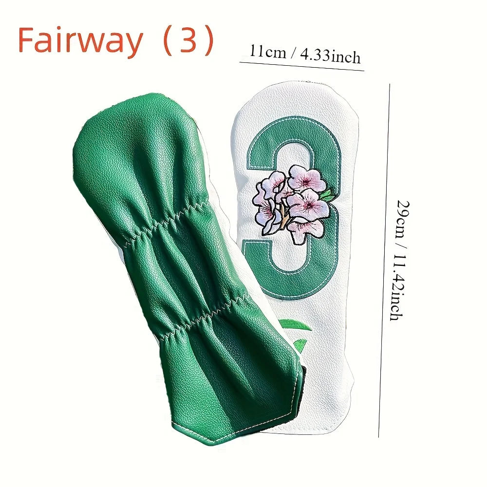 Golf Club Head Covers – 1pc/4pcs for Driver, Fairway Wood, Hybrid & Iron, Golf Accessories Supplies