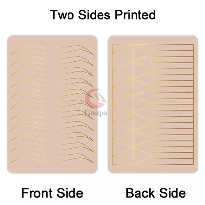 Microblading Practice Skin Sheets — Eyebrow Segment Tip Joint Texture for Semi-Permanent Makeup Training