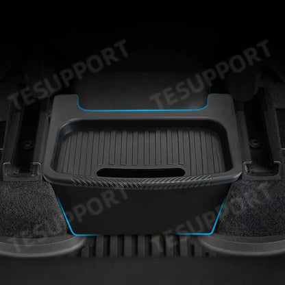 Tesla Model Y 2025 Juniper Rear Seat Storage Box – TPE Backseat Organizer & Trash Bin Accessory