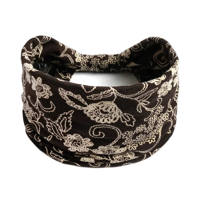 Bohemian Wide Cotton Stretch Headbands for Women – Turban Style Hairbands, Bandana Headwrap Hair Accessories