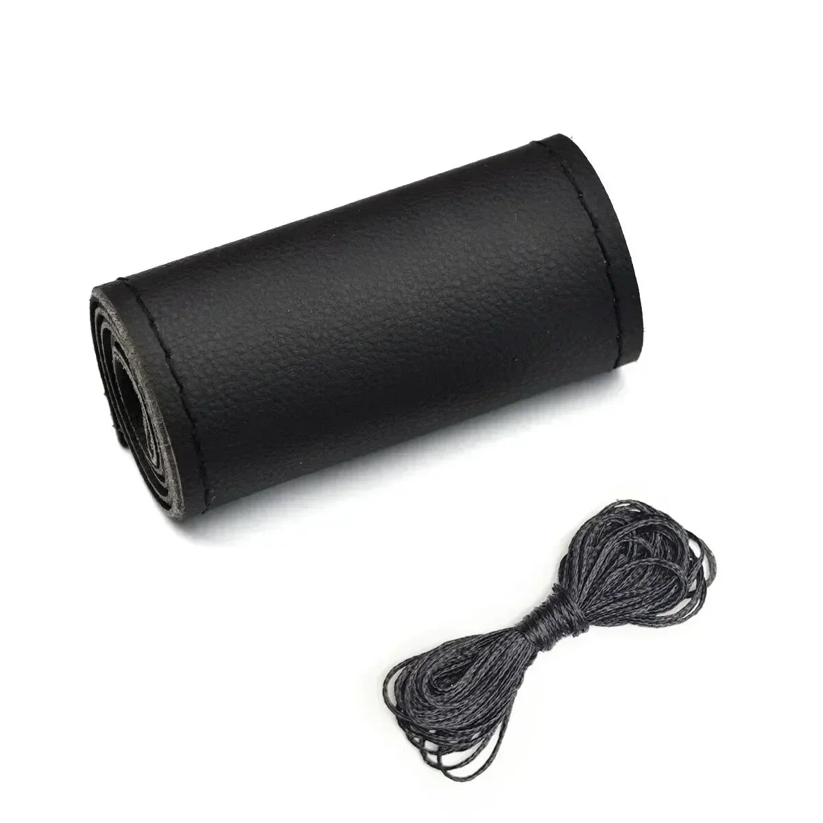 DIY Leather Steering Wheel Cover Kit - Needle & Thread Braided Car Interior Accessory
