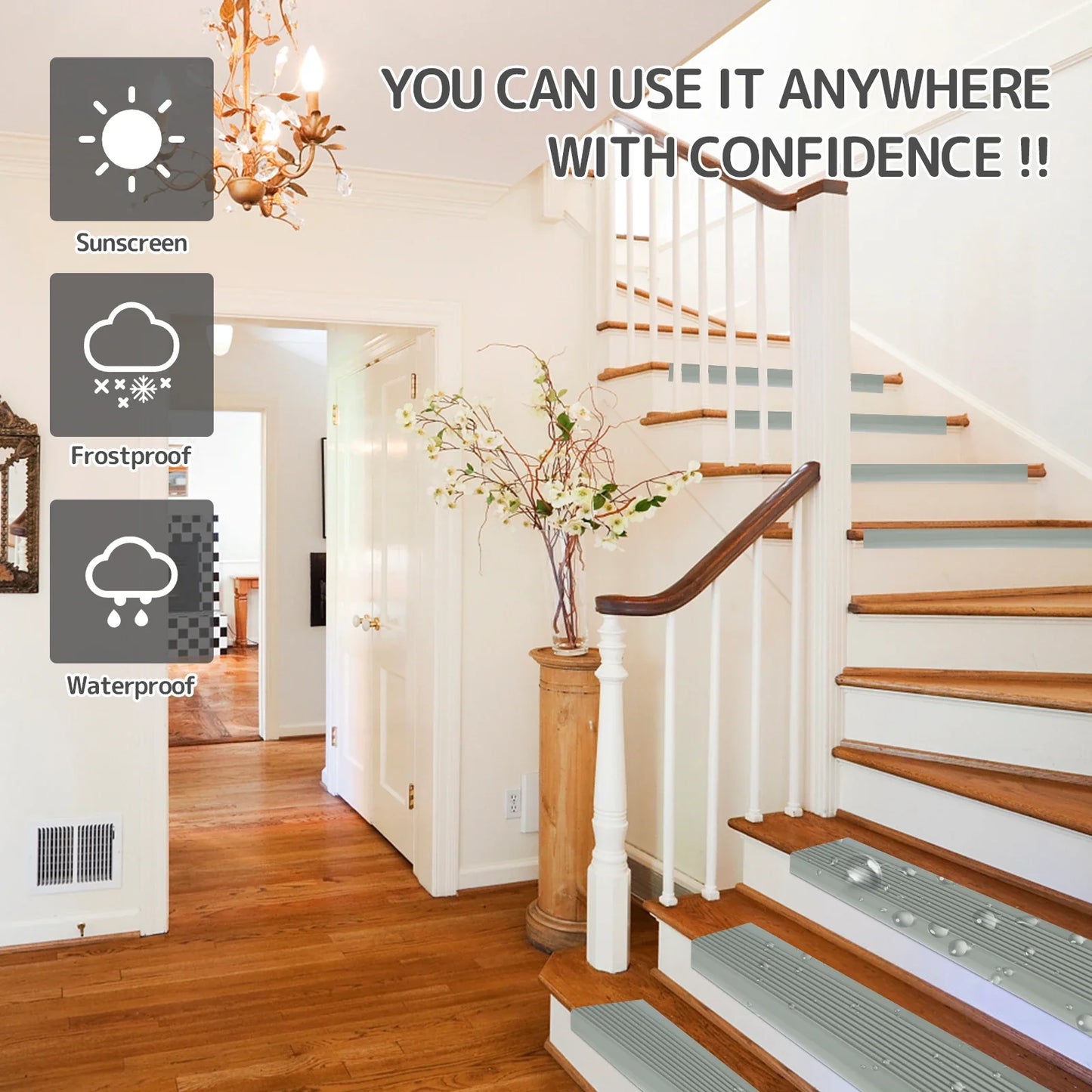 Soft PVC Stair Edge Protector – Non-Slip L-Shape Self-Adhesive Step Trim, 2m Stair Nose Edging Strip