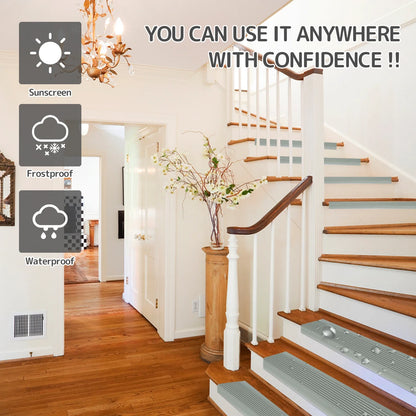 Soft PVC Stair Edge Protector – Non-Slip L-Shape Self-Adhesive Step Trim, 2m Stair Nose Edging Strip