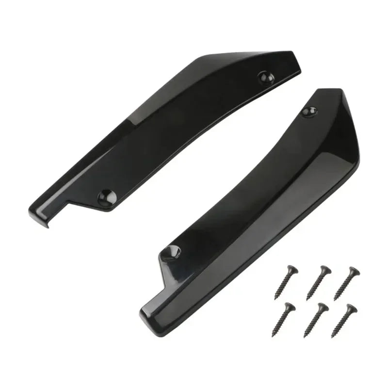 Universal Car Bumper Lip Spoiler - Carbon Fiber Style Splitter, Diffuser & Side Skirt Scratch Protector Extension