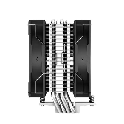 DEEPCOOL AG400 CPU Air Cooler – 4 Heat Pipes Dual Fan 2000RPM High Performance Radiator for Intel LGA1700/1200/115X & AMD AM4 Cooling System