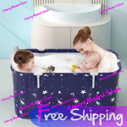 Foldable Portable Bath Tub – Ice & Hot Tub for Baby, Pet Bath, Foot Spa, Outdoor Camping & Vehicle-Mounted Use