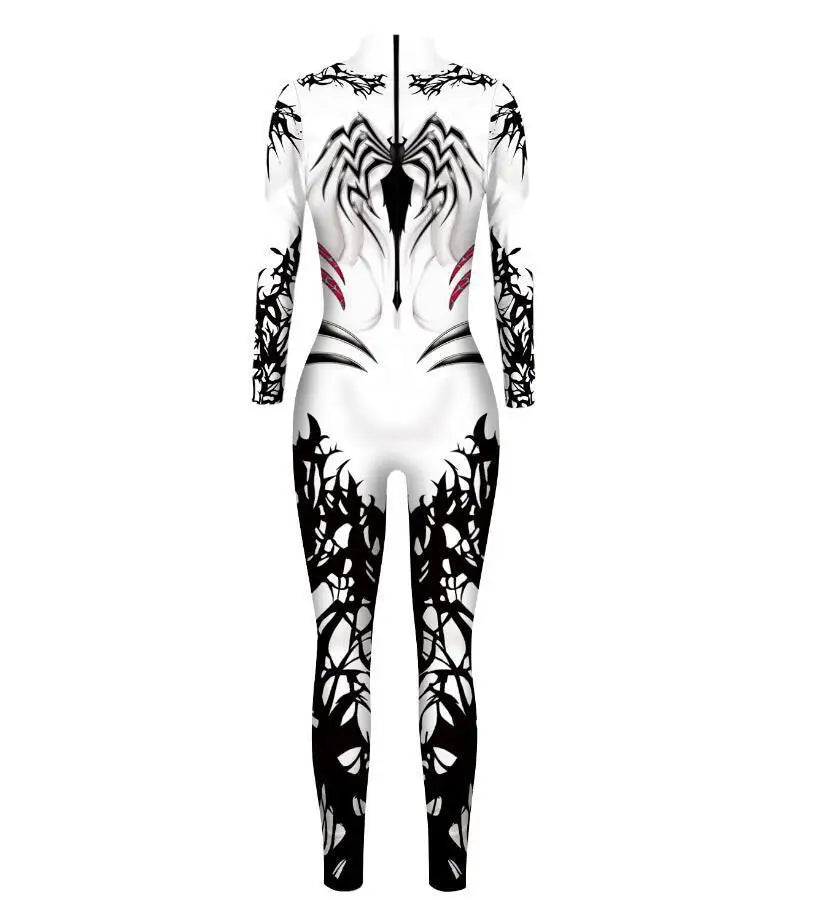 MINISO Women’s Cosplay Bodysuit – Sexy Spiderman, Iron Man & Gwen Stacy Jumpsuit for Halloween & Superhero Parties