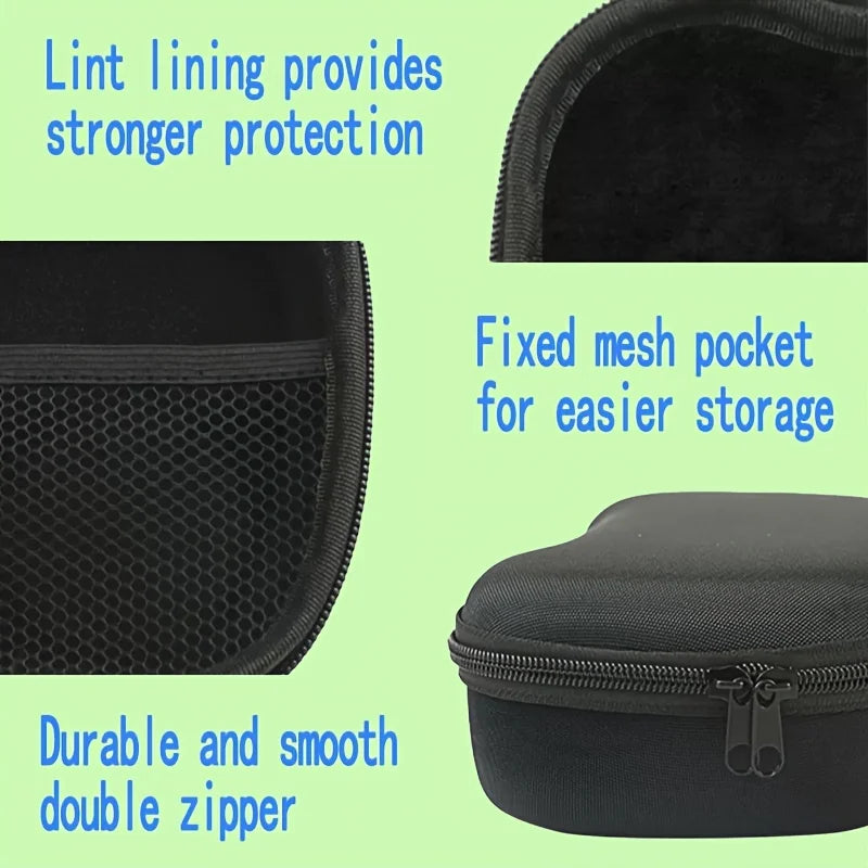 Universal Game Controller Storage Bag – EVA Hard Shell Case for Xbox & PS5 Controllers