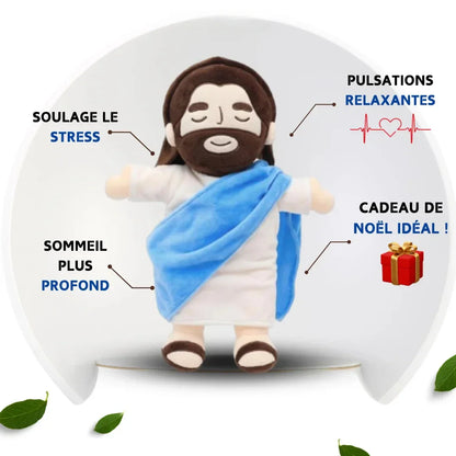 Breathing Jesus Plush Toy for Babies – Soothing Doll with Four-Gear Music Adjustment, Sleep Companion & Christmas Gift