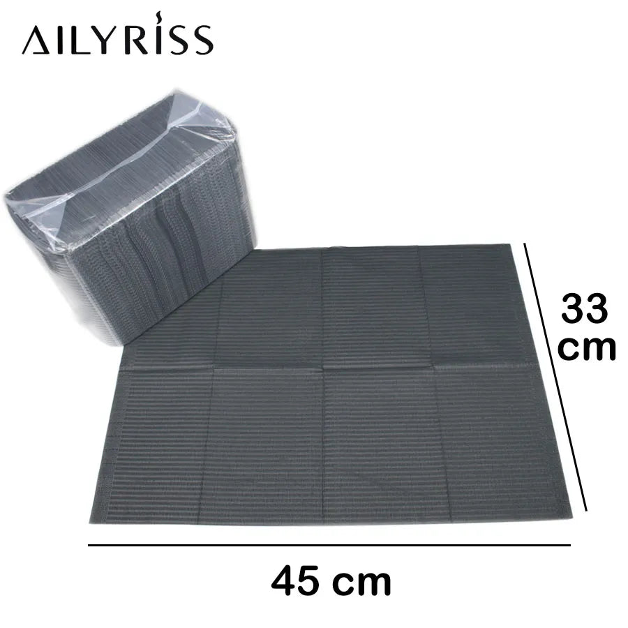 25 PCS Nail Art Table Mat - Disposable Foldable Clean Pad for Beauty Nail Care - Waterproof Tablecloth Manicure Tool Lint Paper