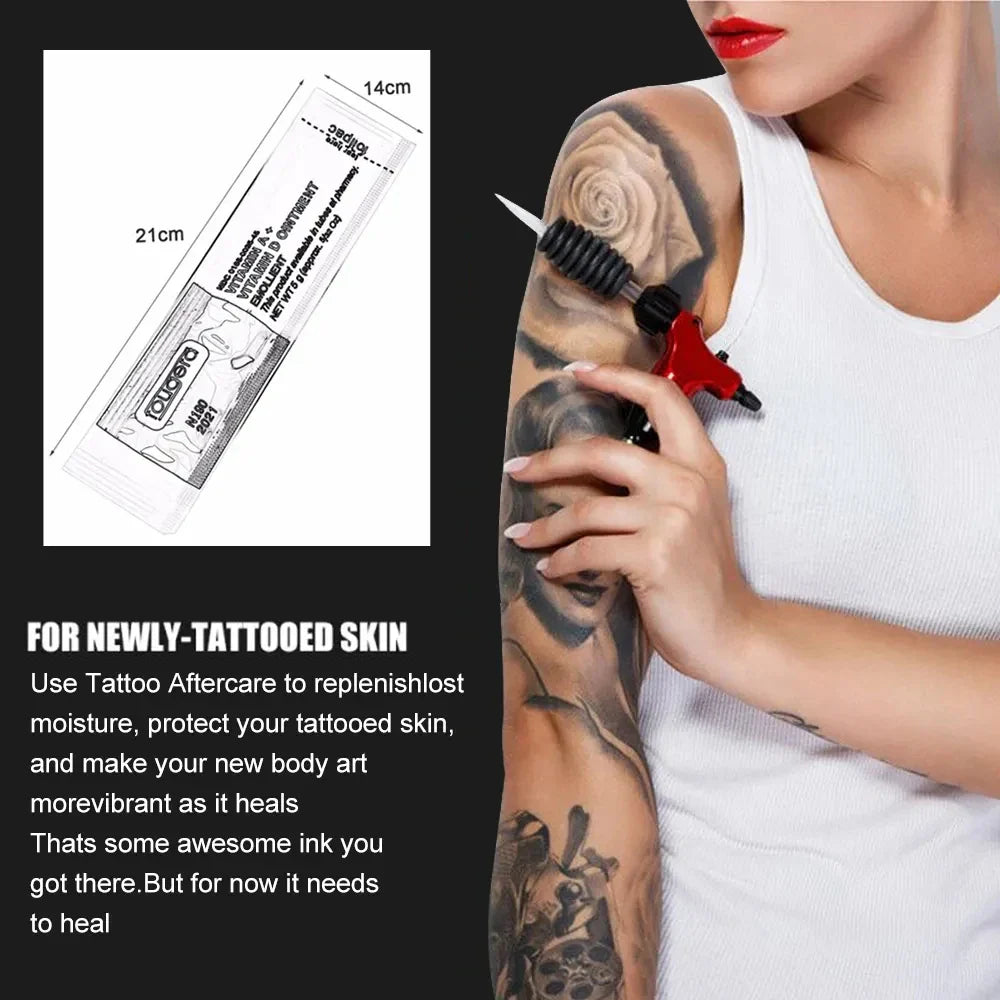 20/30/50/100pcs Fougera Tattoo Aftercare Cream – Vitamin A&D Recovery & Repair Ointment for Tattoo Care Supplies