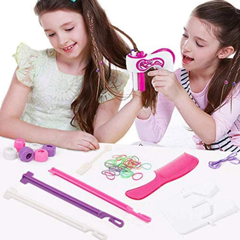 Automatic Hair Braiding Machine for Kids - Mini Electric Three-Strand Braided Hair Styling Tool