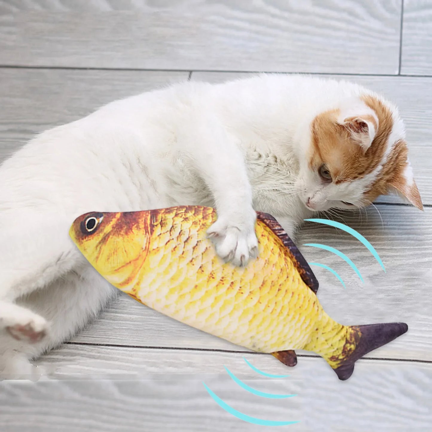USB Rechargeable Interactive Floppy Fish Cat Toy – Realistic Electric Moving Fish for Cats & Dogs Chew & Play Pet Supplies