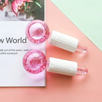 Face Roller Ice Globes – Tightening, Redness Soothing & Wrinkle Removing Facial Massager for Skin Care