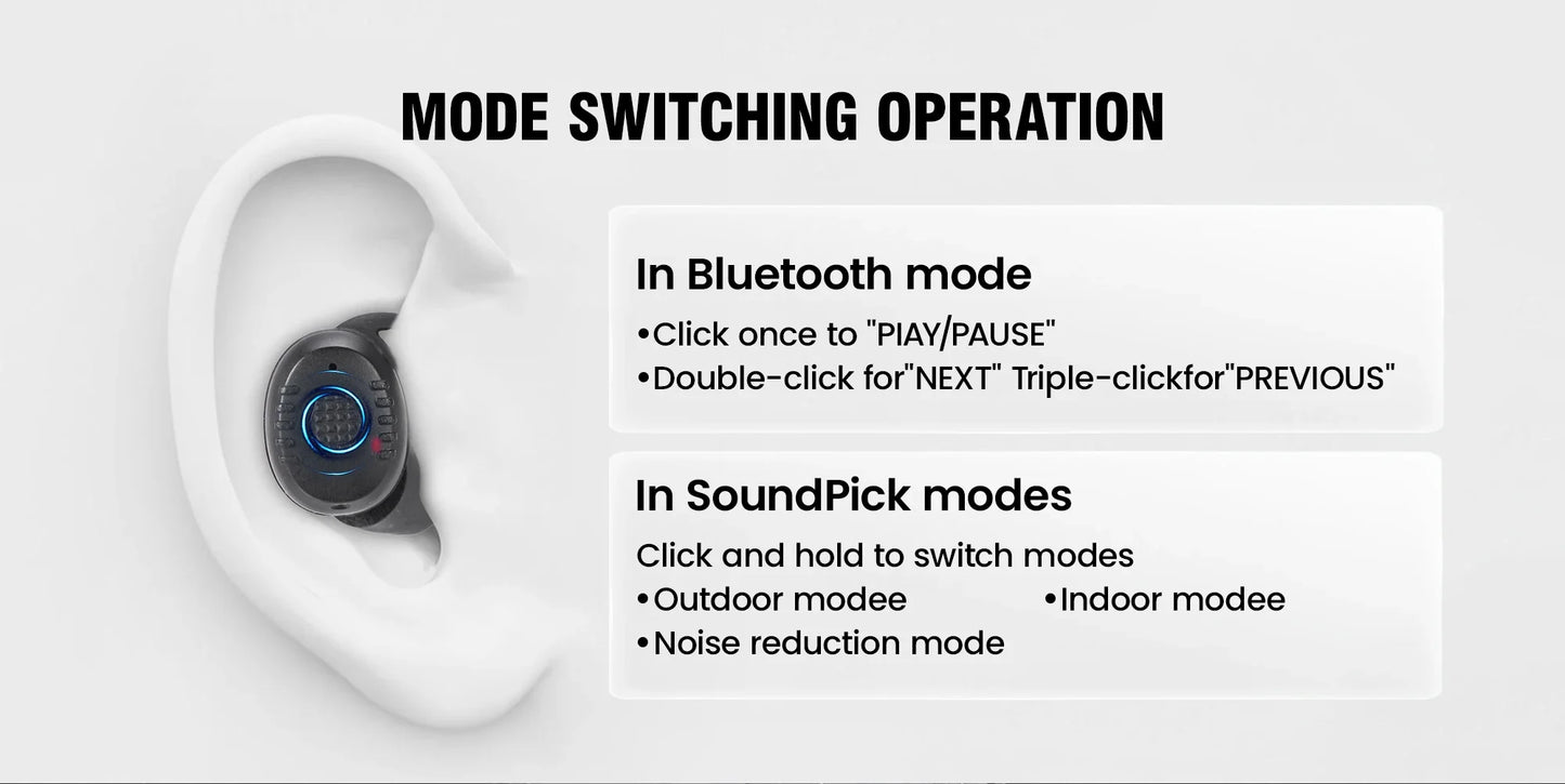 ARM NEXT E30 Tactical Bluetooth Headset – Electronic Noise-Cancelling Earplugs NRR27dB for Shooting