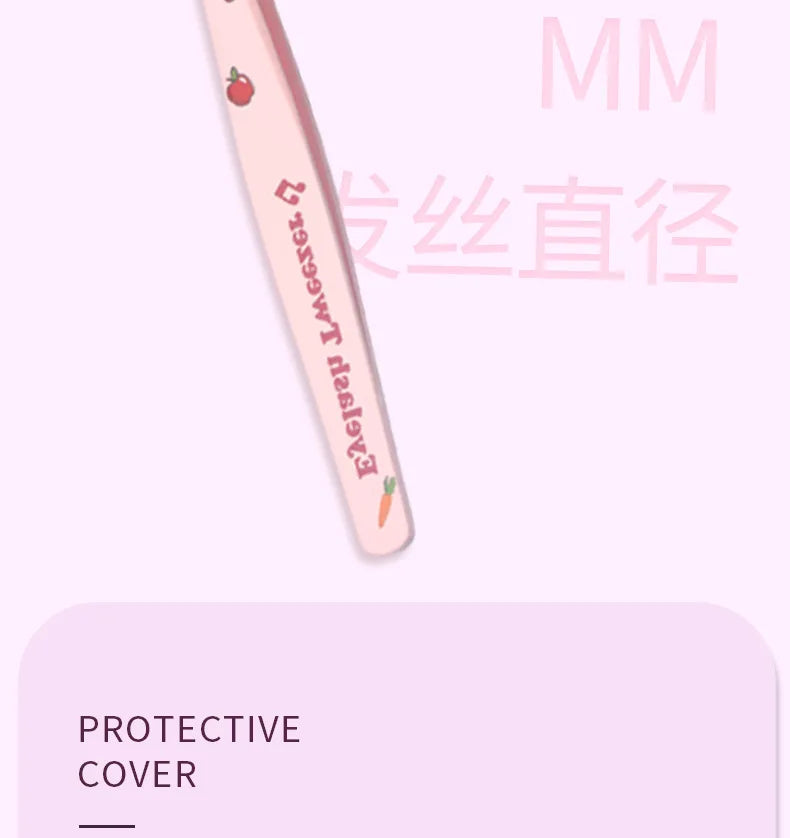 6 Types False Eyelash Tweezers — Stainless Steel Anti-Static Curved & 3D Lash Tools