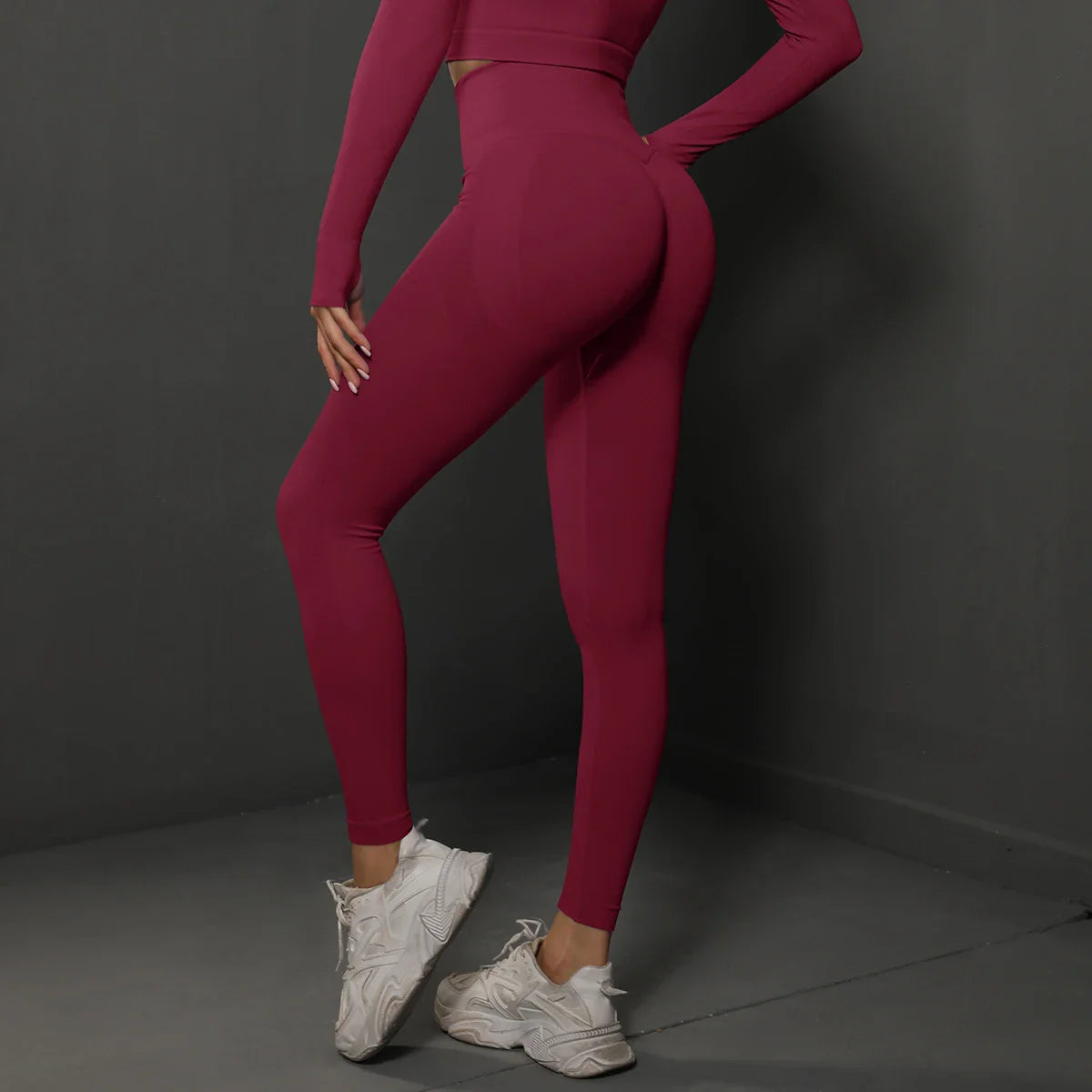 Women’s Seamless Gym Leggings – High-Waist Booty-Lifting Yoga & Fitness Pants, Sexy Sportswear