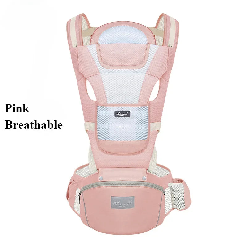 Adjustable Ergonomic Baby Carrier – 4 Seasons Universal Waist Stool Baby Carrying Bag, Portable Multifunctional Infant Sling Harness