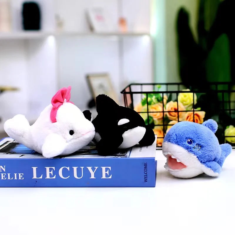 Cute Marine Animal Plush Keychains – Seal, Shark & Whale Soft Toy Pendants for Bags, Cars, and Children’s Gifts
