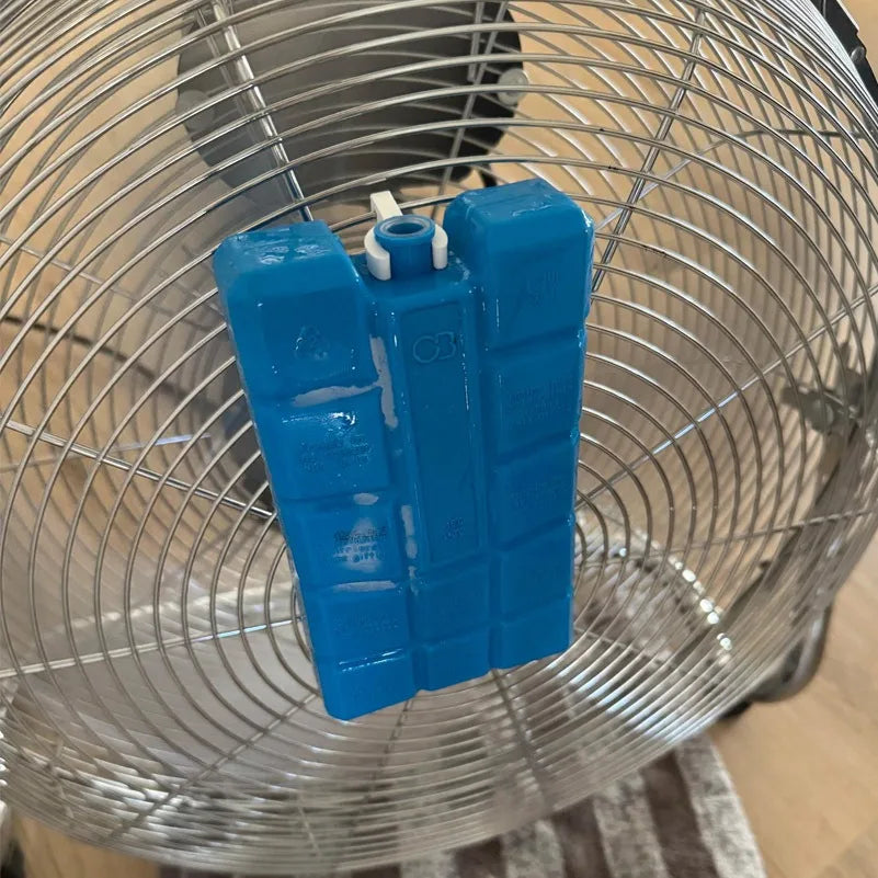 Fan Ice Pack Holders - 6-Piece Clip-On Cooling Accessories for Summer Air Circulation