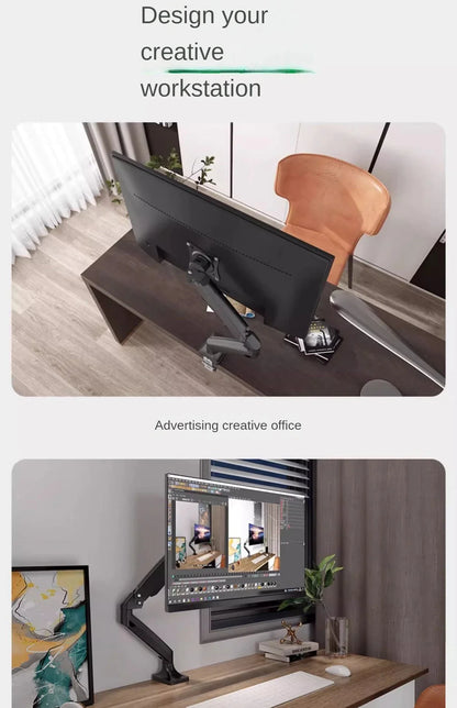 Universal Single Monitor Desk Mount – Adjustable Bracket for Screens Up to 32" and 19.8 lbs