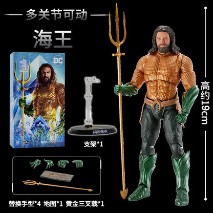 Fondjoy Justice League Action Figures – Superman, Batman, Wonder Woman, Aquaman & Mera Collectible Anime Models Gift