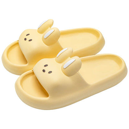 Pillow Rabbit Slippers for Women & Men – Comfy House Slides & Shower Sandals with Cushioned Thick Sole
