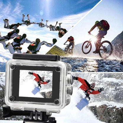 Ultra HD 4K Action Camera 30fps with WiFi – 2.0 Inch 170° Wide Angle Waterproof Helmet Sport Video Recording Camera