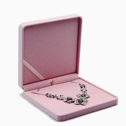 Oirlv Velvet Jewelry Box – Classic Ring, Earring & Necklace Case for Wedding Gift & Display