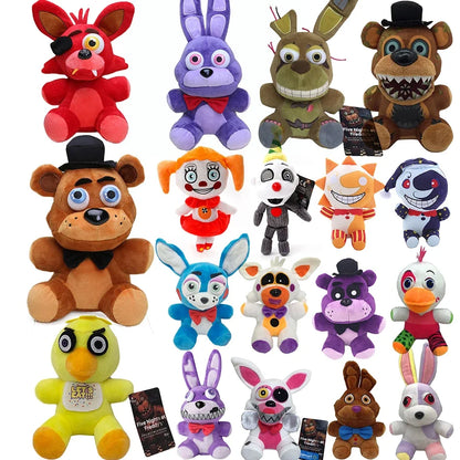 2025 Five Nights at Freddy’s Plush Toys — 18cm Bonnie, Foxy & Freddy Game Dolls for Kids