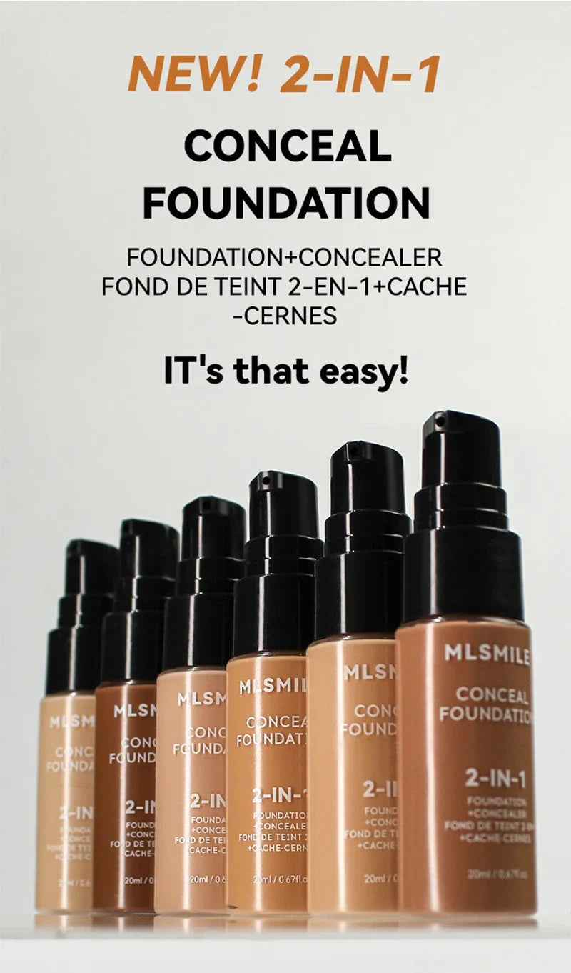 Oil-Control Matte Face Foundation Cream – Waterproof Full Coverage BBCream for Professional Makeup