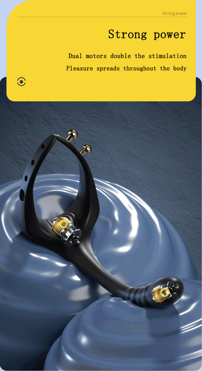 Adjustable Vibrating Penis Ring – Delayed Ejaculation, Enlargement, Prostate & Anal Massage Adult Male Sex Toy