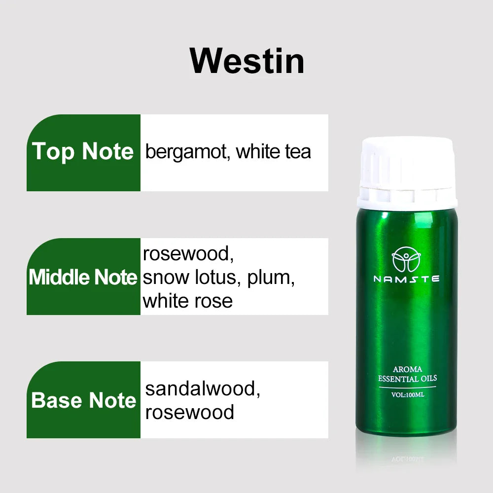 Namste 100ml Ritz Carlton Hotel Essential Oil - Pure Plant Air Freshener for Home & Hotels + 3x5ml Sample Set