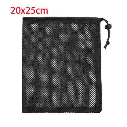 Durable Nylon Mesh Drawstring Bag – Multi-Purpose Outdoor Travel Storage Pouch for Camping Gear