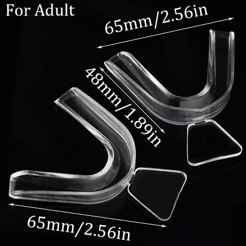 Silicone Dental Night Guard – Cold Light Whitening Braces Tray for Teeth Grinding Protection and Gum Cushion