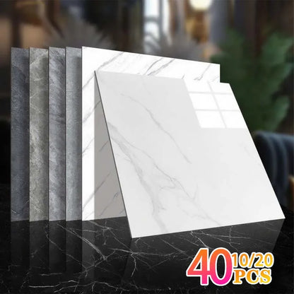 Self-Adhesive Wallpaper Tile Stickers - Waterproof 30x30cm Kitchen & Bathroom Home Decor