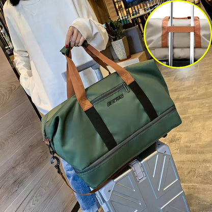 Travel Gym Bag – Short-Distance Luggage & Portable Fitness Duffel, Shoulder, Crossbody, and Weekender Carry-On Bag