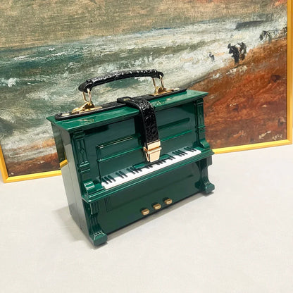 Luxury Designer Piano-Shaped Handmade Crossbody Shoulder Bag for Women – Elegant Purse, Messenger & Banquet Bag