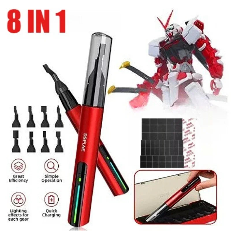 USB Electric Reciprocating Sander Pen – Mini Sanding Tool with 3 Heads & Self-Adhesive Sandpaper for Precision Craft Work