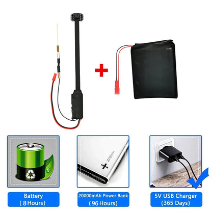 Mini WiFi Security Camera — 4K/1080P HD Wireless Night Vision Camcorder with Voice and Video Surveillance