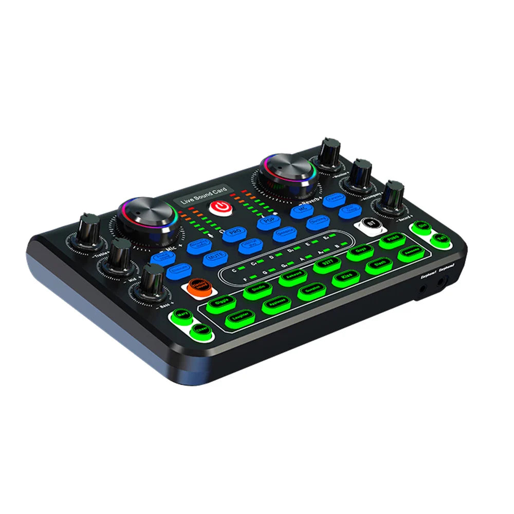 HD X60 Professional Sound Card – English Version Audio Mixer for Karaoke, KTV, Singing, and Live Broadcast