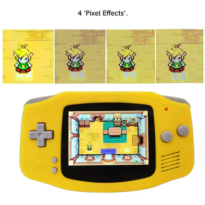 GBA V5 Laminated IPS LCD Backlight Kit – Built-In 1800mAh Rechargeable Battery with Type-C Port for Game Boy Advance