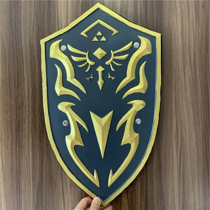 1:1 Breath of the Wild Link Shield – PU Rubber Cosplay Weapon Toy & Halloween Prop