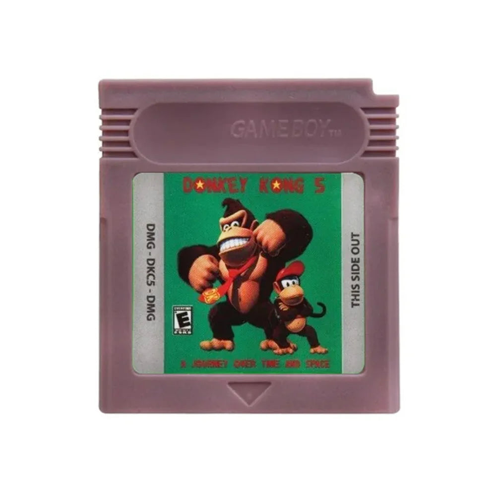 GBC 16-Bit Game Cartridge - Wario Land, Donkey Kong & Yoshi Compatible Game Card for GBC/GBA Consoles