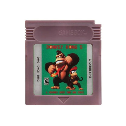 GBC 16-Bit Game Cartridge - Wario Land, Donkey Kong & Yoshi Compatible Game Card for GBC/GBA Consoles