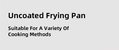 24CM Professional Grade Frying Pan - 304 Stainless Steel, 2MM Thick 5-Ply Steel Skillet & Cooking Pot