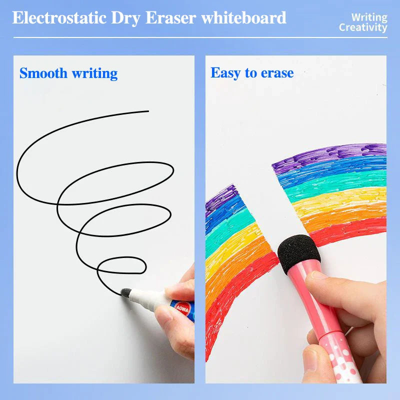 45CM Reusable Whiteboard – Static Adhesive Dry-Erase Board, Easy to Apply & Remove Without Wall Damage