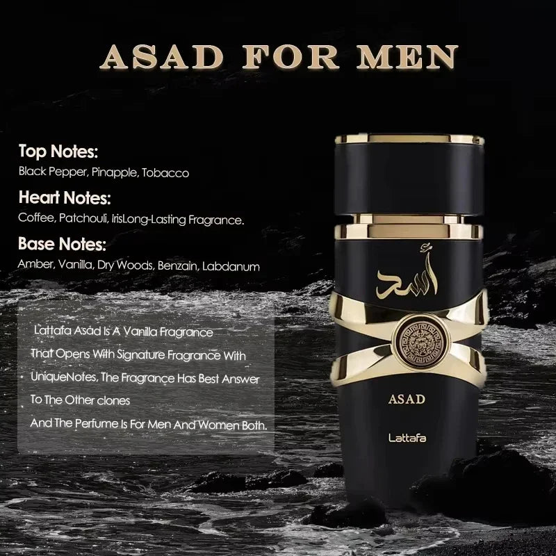 100ML Moi Tous Asad Perfume - Long-Lasting Fresh Light Fragrance, Unique Aromatic Scent for Men and Women, Casual Date Gift